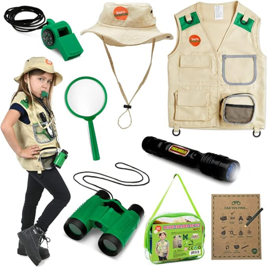 Born Toys Kids Costumes Set, 3-in-1 Dress Up & Pretend Play, Ages 3-7, Washable