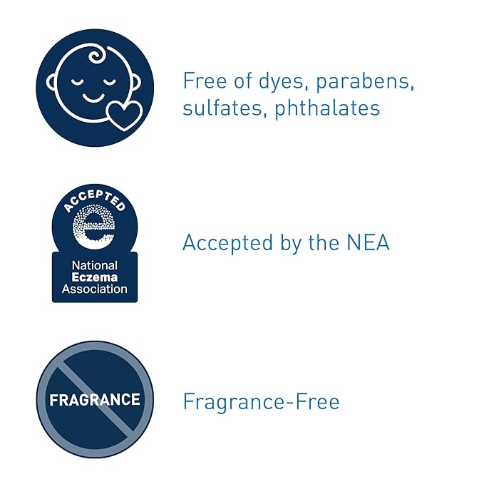 CeraVe Baby Wash & Shampoo, Fragrance, Paraben, & Sulfate Free Shampoo for Tear-Free Baby Bath Time, 8 Ounce