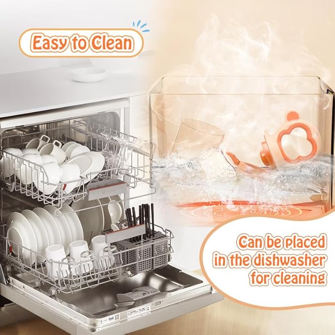 Baby Fresh Fruit Feeder Pacifier, 2 Pack HAOBAOBEI Baby Teether for Chewing, Freezable Infant Teething Toy, Teething Relief, Food Feeder with 4 Silicone Pouch, BPA Free - Monkey (Orange & Blue)