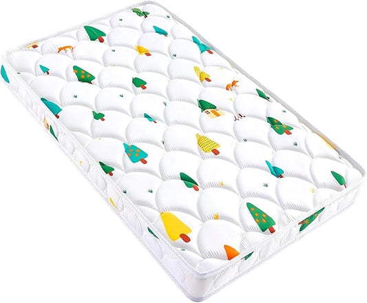 Baby Bassinet Mattress 35 x 20 inches- Firm Support and Comfort Premium Foam,Noiseless and Odorless,Hypoallergenic Small Crib Mattress, Fits Moses Basket, Dual Sided with Soft Breathable Fabric