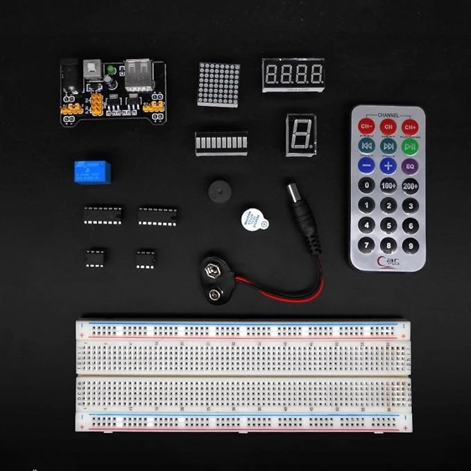 Complete Ultimate STEM Electronic Projects Starter Kit for Arduino with Mega2560, LCD1602, Servo, Stepper Motor, Sensors, Breadboard, Jumper Wire, Resistor, Capacitor, Transistor and Tutorial