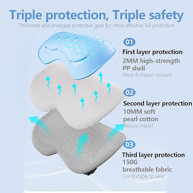 Kids Bike Helmet with Knee Elbow Wrist Pads Guards,Pink,for Ages 2-3-5-8-14,Sports Bicycle,Skate Scooter,Rollerblading with Unicorn Sticker