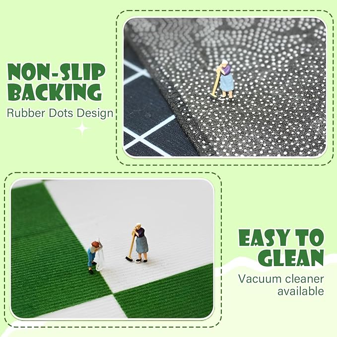 Car Rug,Kids Play Rug with Roads,Playroom Toy Car Rug, Car Track Rug City Map for Bedroom Classroom - (59X39.4 Inches)