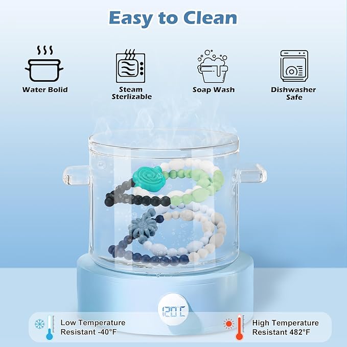 Chew Necklaces for Sensory Kids Adults, Flower Chewy Necklace Sensory Toys for Autism Nail Biting, Fidget Necklace Oral Chew Toys, ADHD Tools for Boys Girls