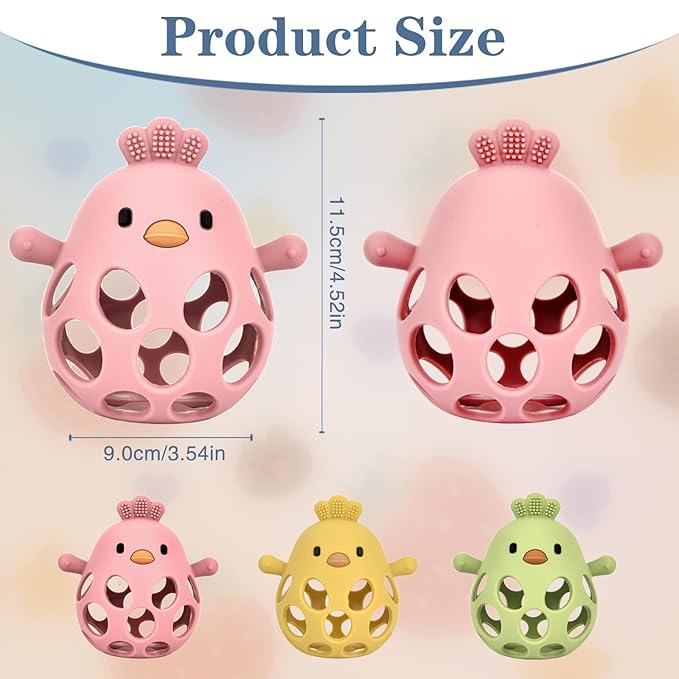 Baby Teething Toys, Teething Toys, Teethers for Babies 3-6 Months, Baby Chew Toys, BPA Free Teether Mitten with Soft Texture for Sensory Exploration and Itching Teething Relief