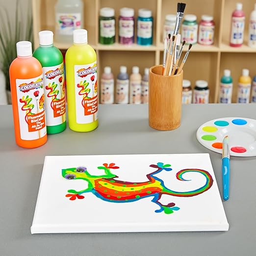 BioColor FBIOOR Paint, Fluorescent Orange - 16 oz.