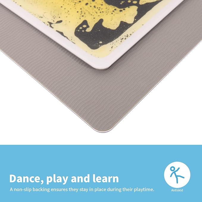 Art3d Liquid Fusion Activity Play Mat for Kids, Pack of 9 Tiles 12" X 12", Multi-Color, Round Corner