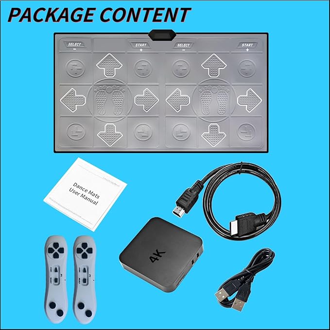 Dance Mat for Kids and Adults, TV Dance Mats Game for Girls Boys,Dance pad for Exercise, Double Dancing Mat for Family Games,Gifts Ideas for Girls and Boys,Grey