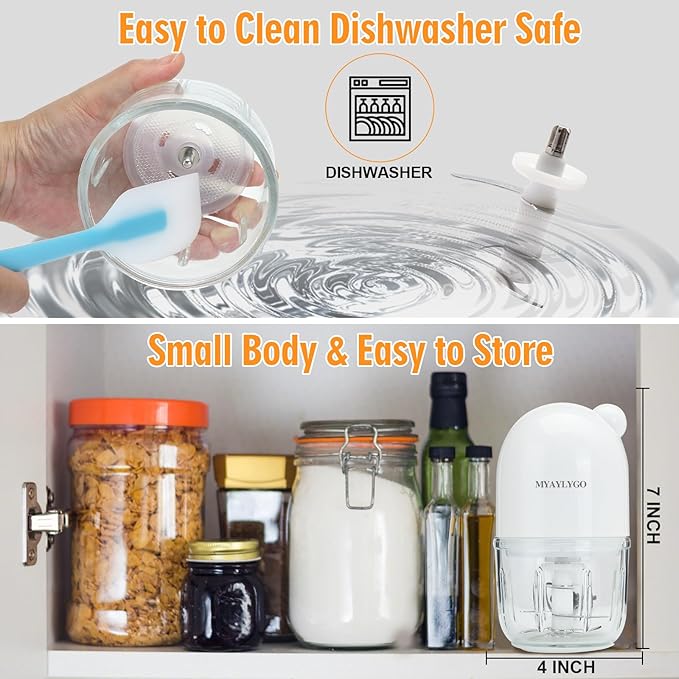 Baby Food Blender & Food Maker, Baby Blender, Food Puree Machine, Baby Food Grinder For Fresh Fruit, Veggies & Meat, Easy To Use & Easy To Clean Baby Feeding Essentials, Shower Gifts