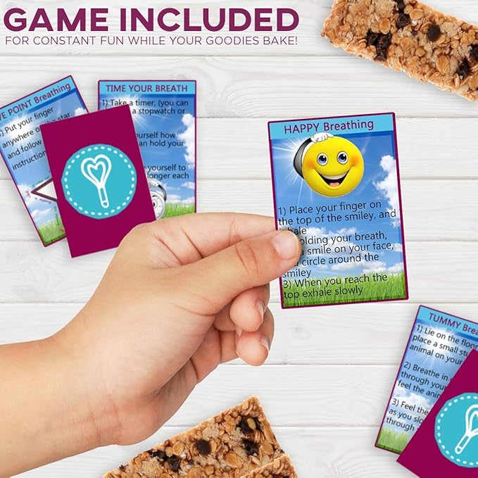 BAKETIVITY Kids Baking DIY Activity Kit - Bake Delicious Healthy Gluten Free Granola Bars with Pre-Measured Ingredients – Best Gift Idea for Boys and Girls Ages 6-12