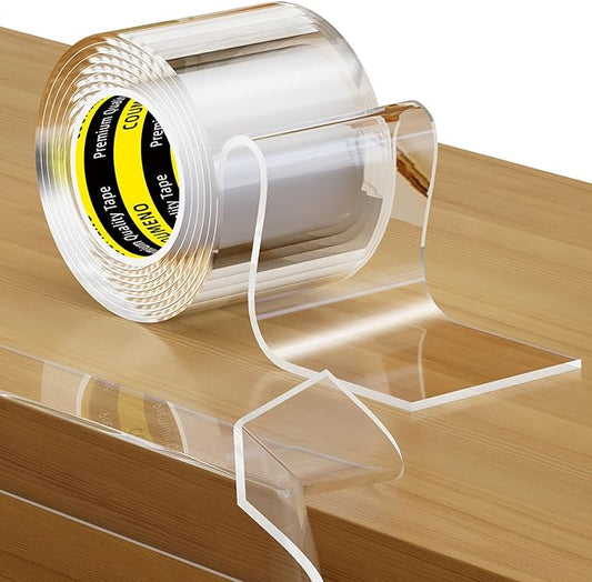 Clear Edge Protector,Safe Corner Protector, Anti-Sharp Edge Protector, for Furniture, Drawers, Tables, Cabinets 2inX3.28FT