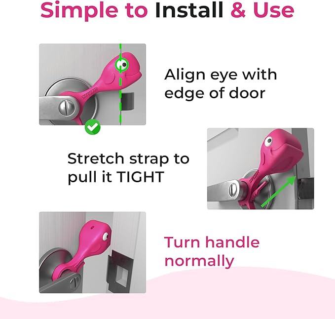 Baby Proofing Door Stopper, Door Pinch Guards Protect Child Fingers & PET Tails. Baby Safety Finger Protectors Prevent Pinch Injuries – Kids and Adults Love Whale Pinch Guard(Pink Pack of 2)