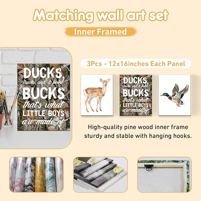 Custom Baby Crib Bedding Set, 5 Pcs Personalized Name Baby Crib Sets for Infant Toddler, Green Woodland Deer Nursery Bedding Set for Boys Girls, Double Layer Baby Bedding Sets Customized Gifts