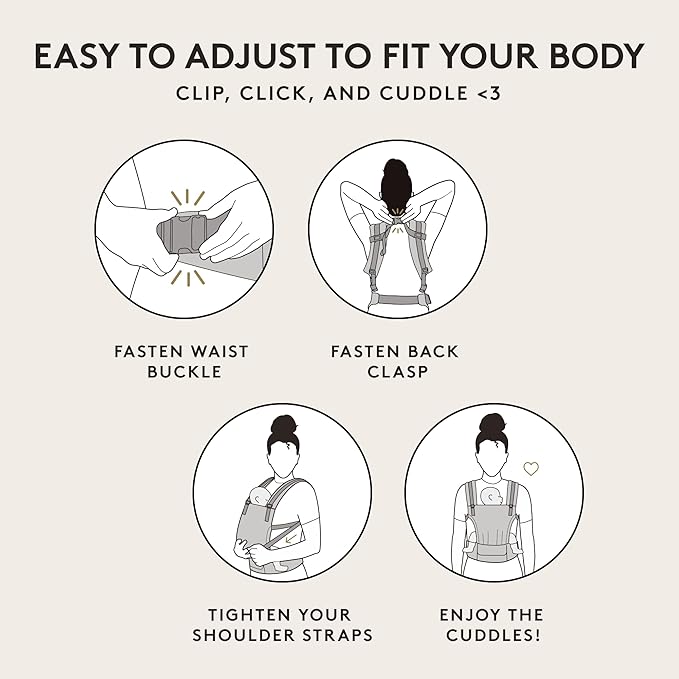 Baby Tula Cotton Free-to-Grow Baby Carrier - Adjustable, Comfortable, Newborn to Toddler Carrier - Ergonomic Fit for 7lbs to 45lbs - Back & Front Carry Options - Discover (Black/Stars)