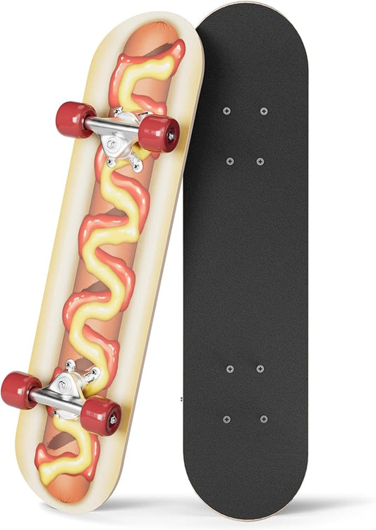 24 inch Rude Boyz Mini Cruiser Skateboard - Aluminium Trucks - Kids Skateboard Ages 5-8 Beginner - Skateboards for Kids