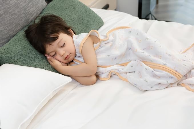 Baby Sleep Sack 2-4 T Baby Wearable Blanket 100% Organic Cotton 0.5 TOG Toddler Sleep Sacks 2- Way Zipper Soft 4 Layers 2T 3T 4T Goose