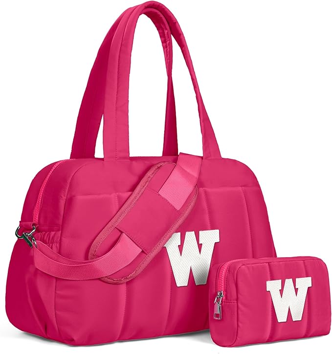 Dance Bag, Kid Weekender Bags，Girl Overnight Bag with Wet Pocket，Lightweight Travel Tote Personalized Cheer Bags with Makeup Pouch-12 Year Old Girl Birthday Gifts