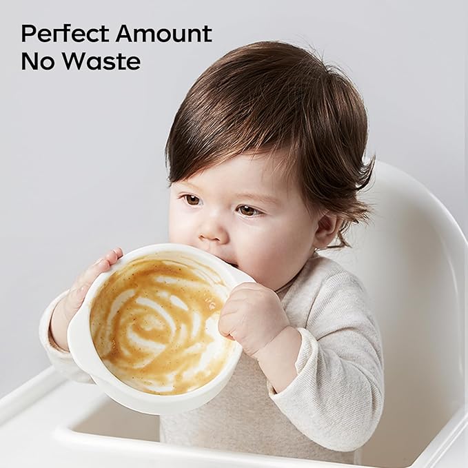 Bc Babycare Baby Food Maker-Baby Food blender for Fruit, Vegatable & Meat,Mini Food Processor for Potatoes, Grapes & Strawberries,White,10oz