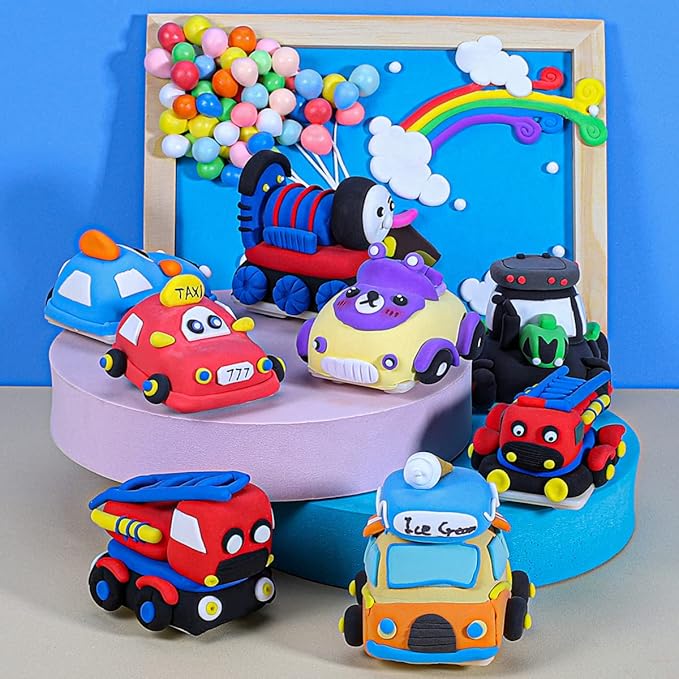 CiaraQ Modeling Clay Kit - 36 Colors Air Dry Clay with Sculpting Tools, Ideal for Crafting, DIY Projects. Easter/Halloween/Christmas Gifts.