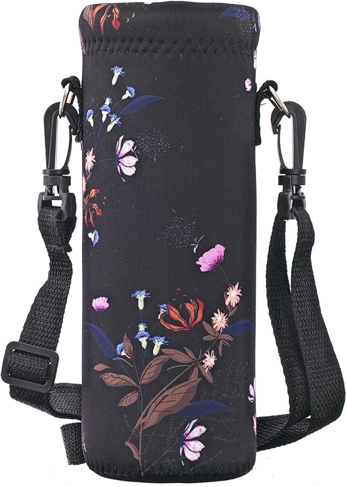 AUPET Water Bottle Bag Carrier,24oz/32oz Insulated Neoprene bottle Sling Holder Case Pouch Cover for 1000ML/750ML Bottles with Shoulder Strap for walking