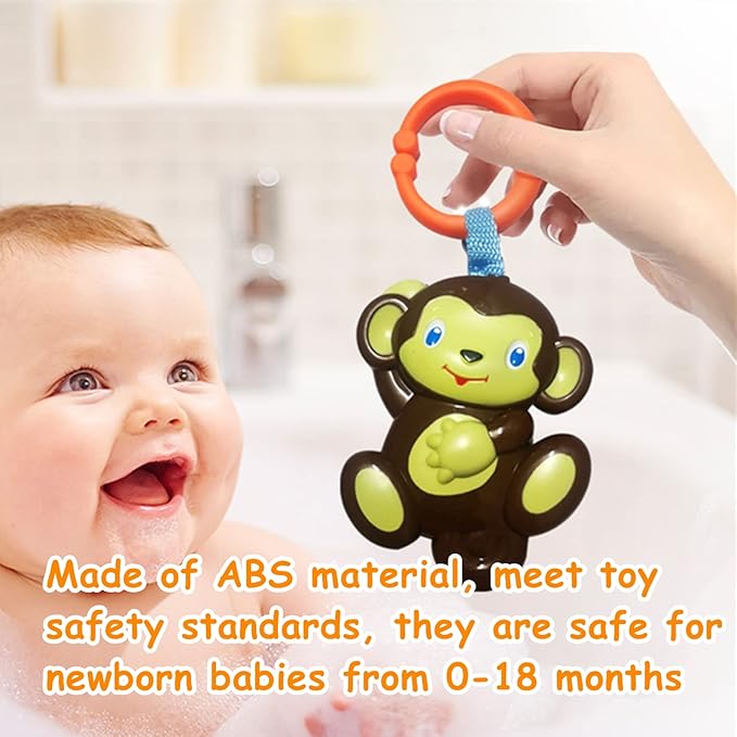 Baby Toys, Cartoon Animal Hanging Rattle Toys, Handbells Baby Rattles, Baby Bed Crib Car Seat Travel Stroller Toys for Infant, Best Birthday Gift for Newborn, 4 Pack