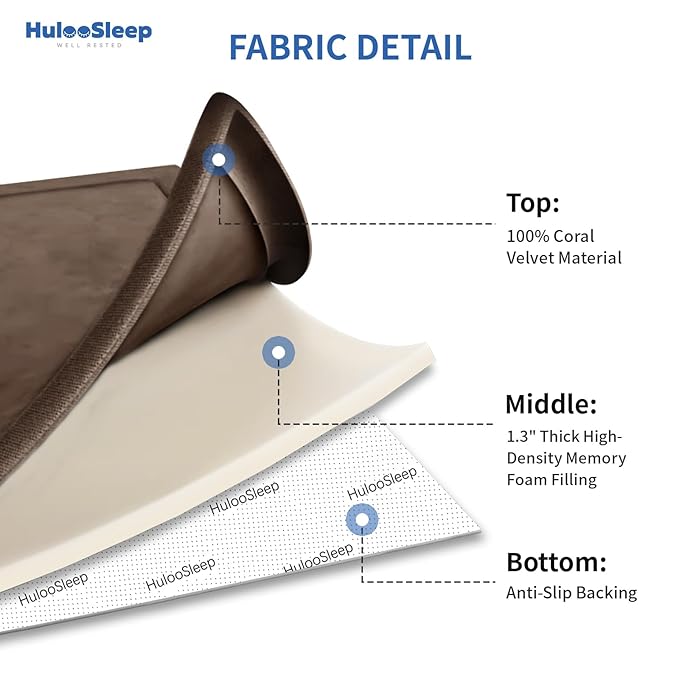 Baby Play Mat for Floor,1.3" Thick Memory foam Tummy Time Mat,79"×158“Extra Large Soft Velvet Nursery Rug,Non Slip Safe for Crawling,Toddlers,Infants,kids,Tatami Style for Living Room(Dark Brown)