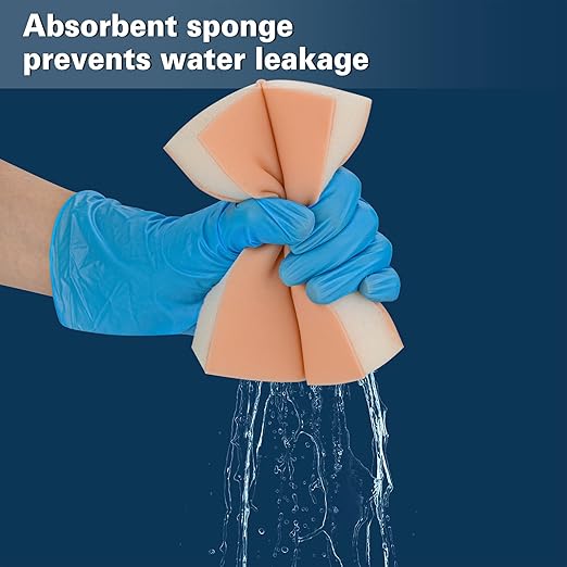Injection Pad for Nursing Students, Injection Teaching Model with Absorbent Sponge, Subcutaneous Injection Training Pad for Medical Student(Training Use Only)