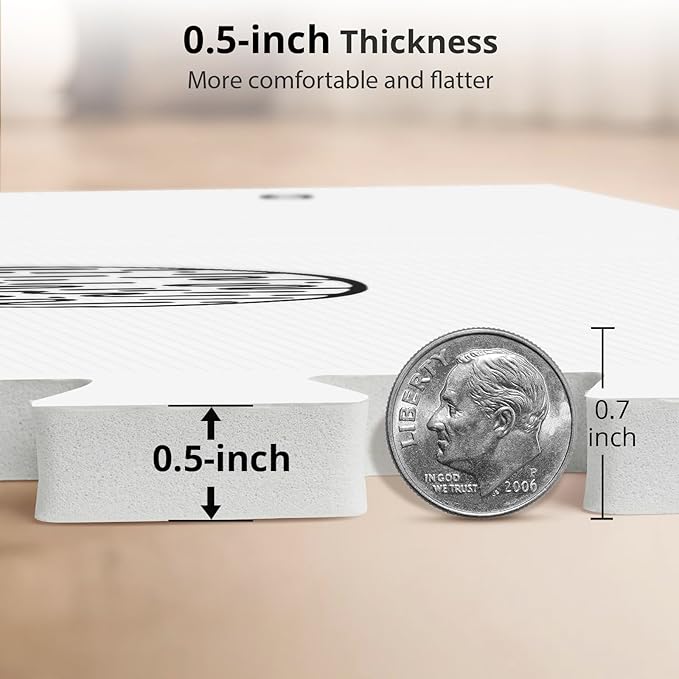 Baby Play Mat, 72x48-Inch Baby Foam Play Mat,6-Piece Interlocking Foam Floor Tiles for Toddlers, Floor Mats for Kids,Baby Foam Play Mat for Babies & Toddlers, Waterproof,Crawling Mat(Space)