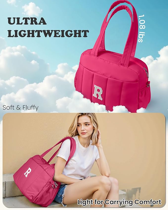 Dance Bag, Kid Weekender Bags，Girl Overnight Bag with Wet Pocket，Lightweight Travel Tote Personalized Cheer Bags with Makeup Pouch-12 Year Old Girl Birthday Gifts