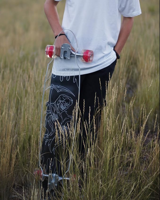 Clear Longboard Skateboard - Transparent Acrylic Long Boards with Light-Up LED Wheels for Smooth Rides - Ride The Streets in Style with Longboard Built for Beginners & Pros Alike