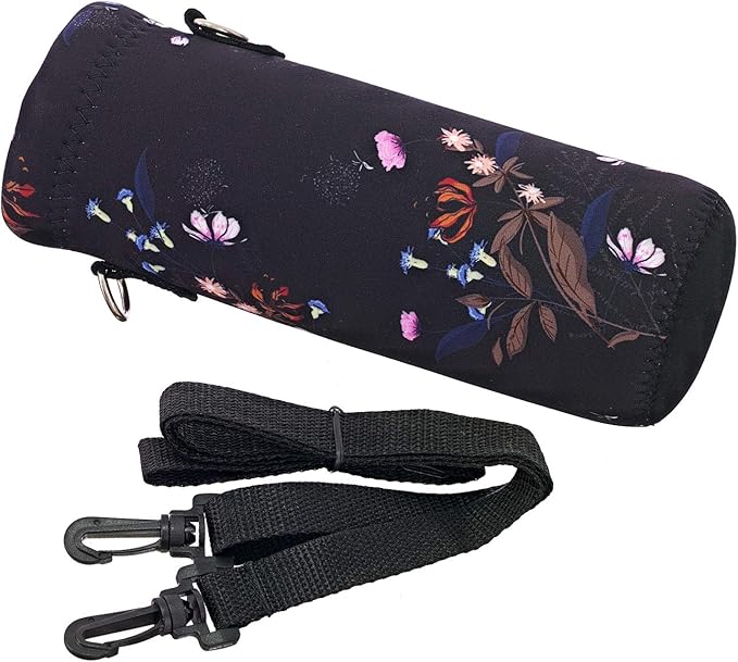 AUPET Water Bottle Sling Bag Carrier Crossbody Sleeve,Insulated Neoprene Bottle Case Holder Pouch Cover 500ML/17oz with Shoulder Strap for Walking Women Men