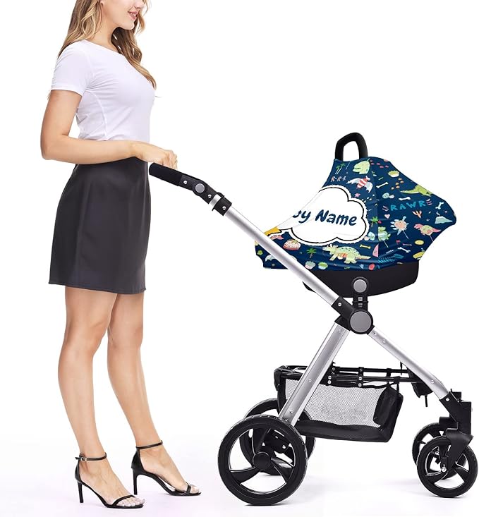 Baby Car Seat Stroller Cover Nursing Cover New Mom Breastfeeding Scarf Soft Stretchy Infant Carrier Cover Car Canopy Coverage