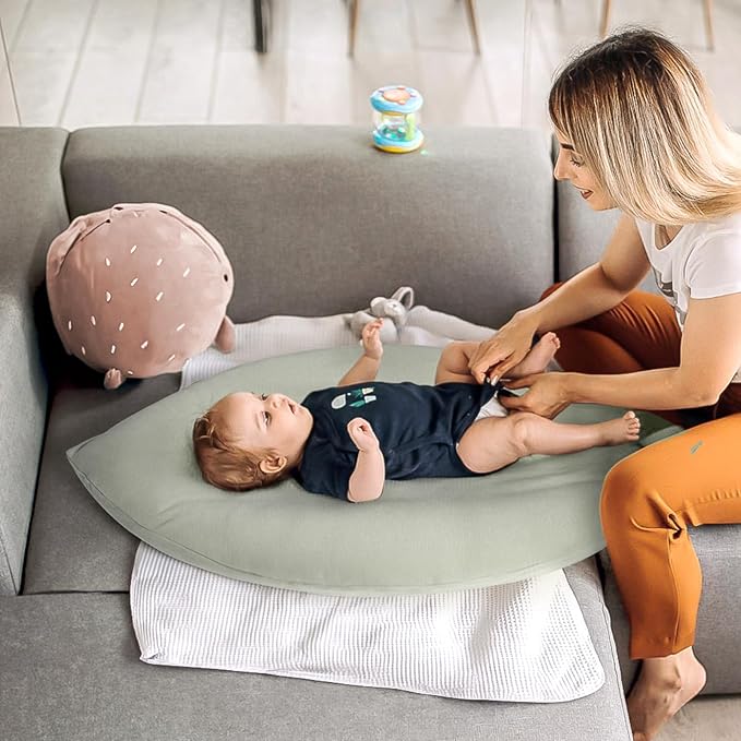 Baby Lounger Cover: Skin-Friendly & Breathable Slipcover for Lounging & Playtime - Snug Fit & Zipper-Free for Safty Daily Homeuse - Must Have for New Parents