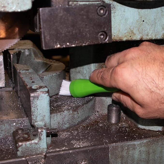 BrushAll® Wire Hand Brush with Ergonomic Handle and Tightly Packed Bristles for Kitchen, Garage, Indoor, Outdoor (Nylon) Patent Pending