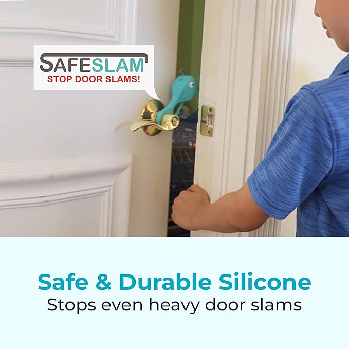 Baby Proofing Door Stopper, Door Pinch Guards Protect Child Fingers & PET Tails. Baby Safety Finger Protectors Prevent Pinch Injuries – Kids and Adults Love Whale Pinch Guard (Blue Pack of 2)