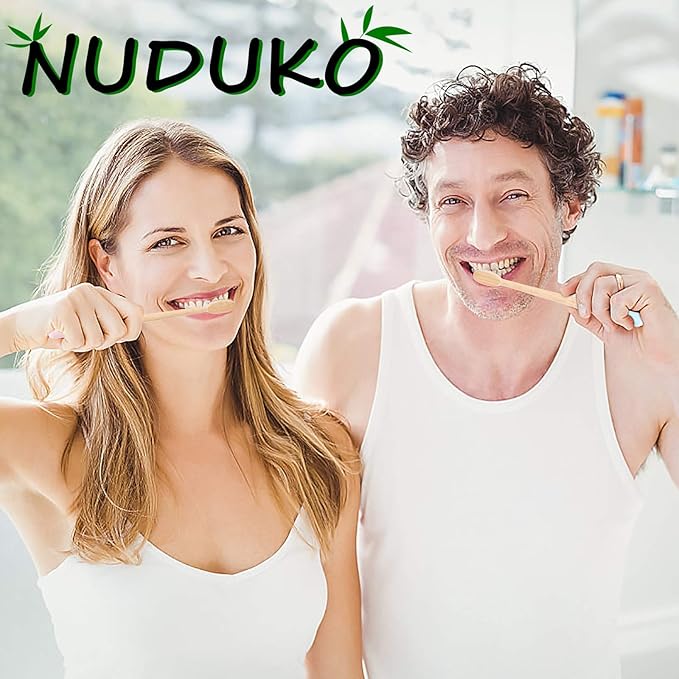 Biodegradable Bamboo Charcoal Toothbrushes, Soft Bristle, Eco-Friendly, Sustainable, BPA Free, Organic, Compostable, Travel Toothbrushes, 6 Pack