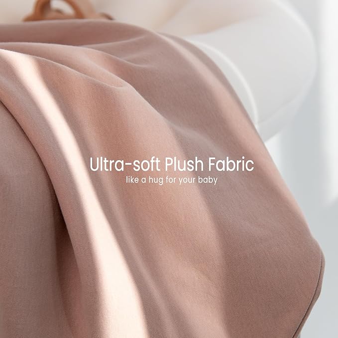 Baby Lounger Cover: Skin-Friendly & Breathable Slipcover for Lounging & Playtime - Snug Fit & Zipper-Free for Safty Daily Homeuse - Must Have for New Parents