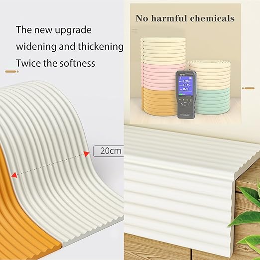 Bunk Bed Ladder Pads,Traction Treads for Stair Steps,Self-Adhesive Bunk Bed Ladder Cover Foam Padding,Soft Extra-Wide Edge Protector,Furniture 6.5 Ft Gray