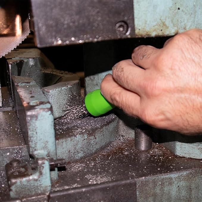 BrushAll® Wire Hand Brush with Ergonomic Handle and Tightly Packed Bristles for Kitchen, Garage, Indoor, Outdoor (Stainless Steel) Patent Pending