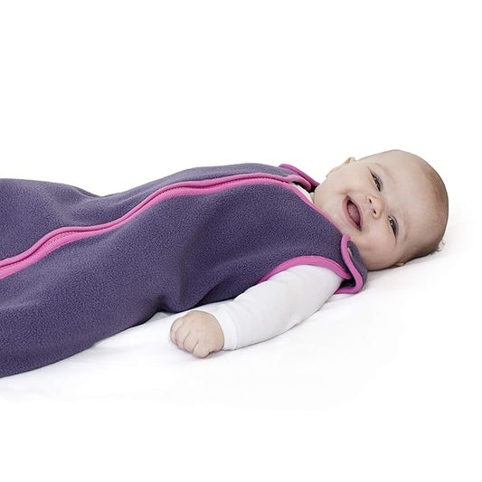 baby deedee Sleep nest Fleece Baby Sleeping Bag, Purple Rain, Medium (6-18 Months)