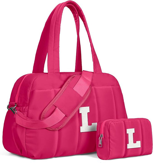 Dance Bag, Kid Weekender Bags，Girl Overnight Bag with Wet Pocket，Sweet 16 Gifts for Girls-Lightweight Travel Tote Personalized Cheer Bags with Makeup Pouch