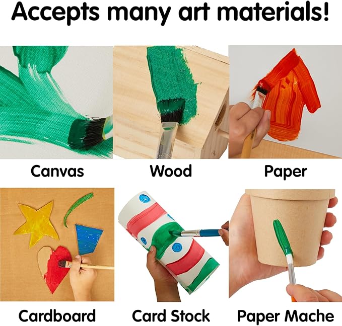 Colorations Paraben-Free Washable Tempera Paint for Kids - 1 Gallon Value Size. Vibrant Brown, Non-Toxic and Made in The USA