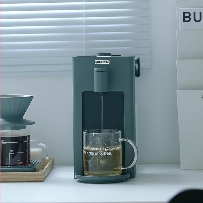 BUYDEEM S9023 Instant Hot Water Dispenser, Countertop Water Boiler & Warmer for Tea, Coffee and Baby Formula, Adjustable 8 Temperatures & 5 Water Outputs, 3L Water Tank(102oz), Dark Gray