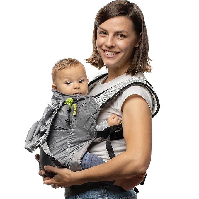 Boba Air Ultra-Lightweight Baby Carrier and Toddler Backpack - Baby Hiking Carrier 3 Months (15-45lbs) - Toddler Backpack and Baby Carrier (Grey)
