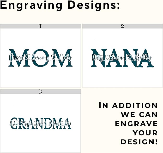 Gifts for Mom Birthday Unique - Wooden Keepsake Box with Names, Personalized Mothers Day Gifts from Son Acacia Wood Storage for Memories, Grandma Keepsake Box, Gift for Mom Bday, 11.5x8.5x5.5 in