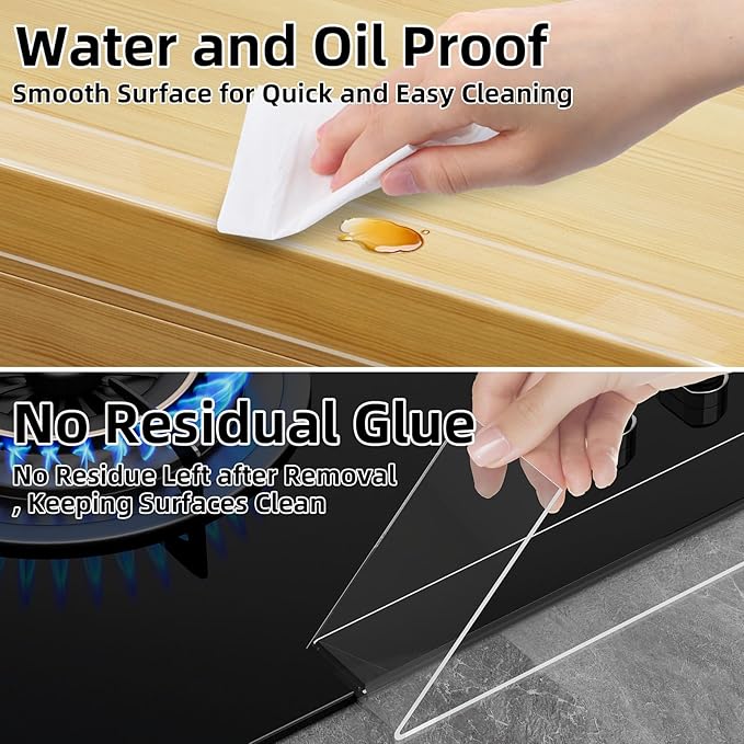 2Pack Clear Edge Protector,Safe Corner Protector, Anti-Sharp Edge Protector, for Furniture, Drawers, Tables, Cabinets 1.57inX3.28FT