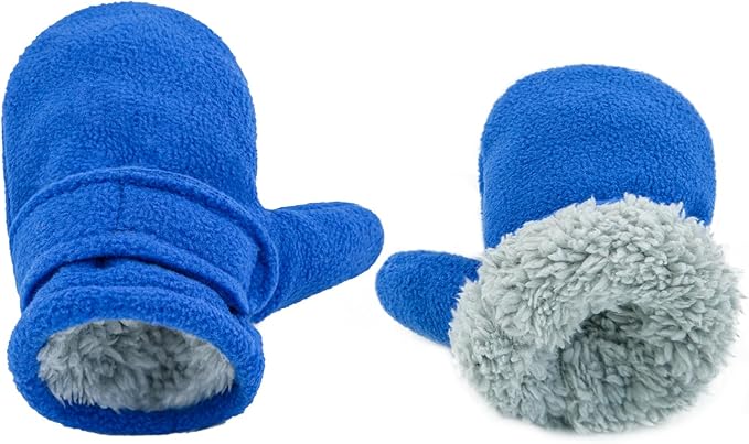 BAVST Baby Toddler Winter Mittens Girls Warm Fleece Lined Gloves Kids Sherpa Lined Mittens for Boys