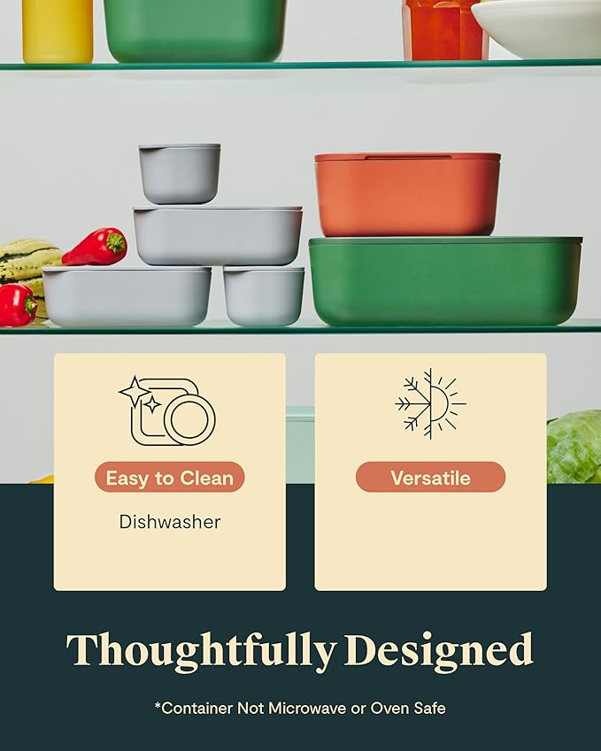 Caraway 2pc Dash Inserts - Dash Ramekins w/Lid - Easy to Store, Non Toxic - Perfect for Sauces, Garnish, & Small Snack or Sides