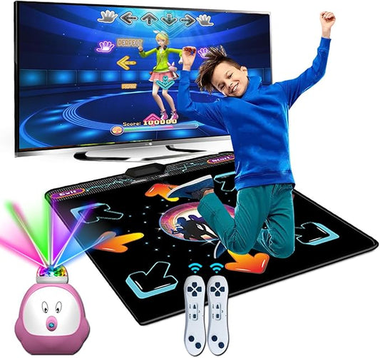 Dance Mat for Kids and Adults,Electronic Dance Mats for TV,Musical Dance Game Mat for Girls Boys with AR Camera,Birthday/Christmas Day Gifts for Kids Adults