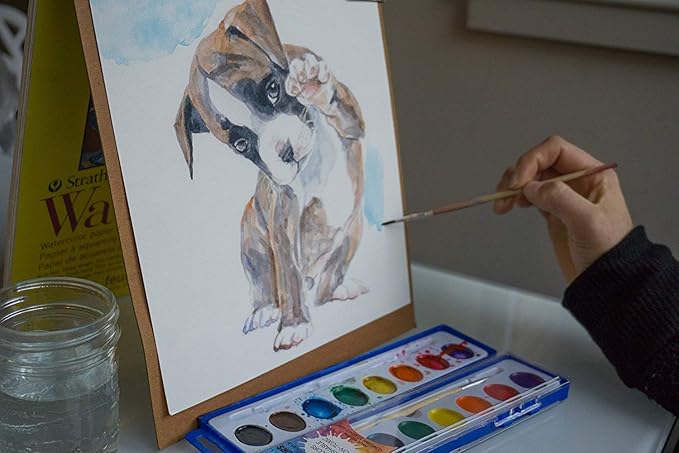 Color Swell 6 Pack Bulk Watercolor Paint Pack with Wood Brushes 8 Colors Washable Water Colors Great for Kids, Parties, Students, All Ages